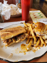 Hot sub & fries